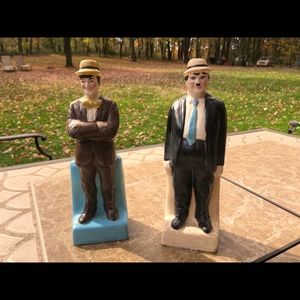 Laurel & Hardy Figures Bookend Statue